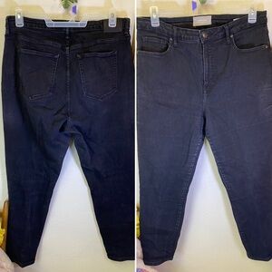 Everlane Jeans 35 Curvy Ankle High Rise Skinny Faded Black Stretch 27” Inseam